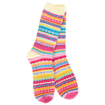 World's Softest Weekend Nordic Crew socks in Whimsy