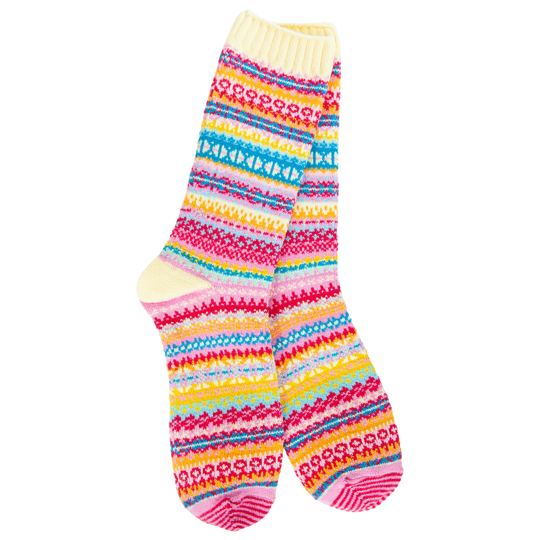 World's Softest Weekend Nordic Crew socks in Whimsy