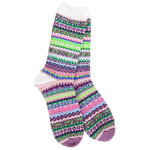 World's Softest Weekend Nordic Crew socks in Botanical
