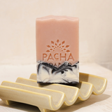 Bar Soap, White Blossom & Fig, 4 oz - on ceramic dish