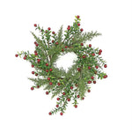 Red boxwood berry wreath, 14 inch