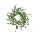White boxwood berry wreath, 14 inch