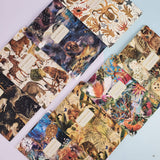 A5 ruled notebook with a galaxy and starfield cover design, interior ruled pages