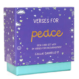 Verses for Peace Bible verse card set with display stand - front