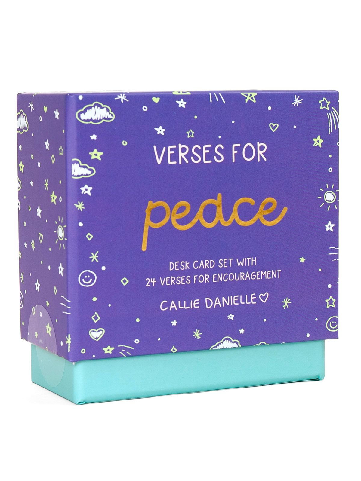 Verses for Peace Bible verse card set with display stand - front