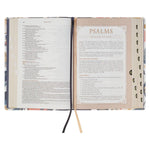 NLT Spiritual Growth Bible, spine and edge detail