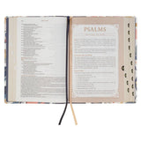 NLT Spiritual Growth Bible, spine and edge detail