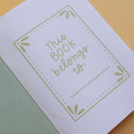 Green floral 5x7 lined book journal - view 3