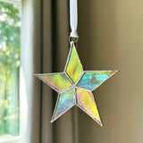 Sleeping Star Infant Memorial Handmade  Glass Star 7722