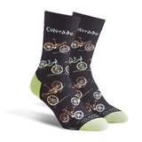 Colisco Unisex Crew Socks - Colorado Bike Ride