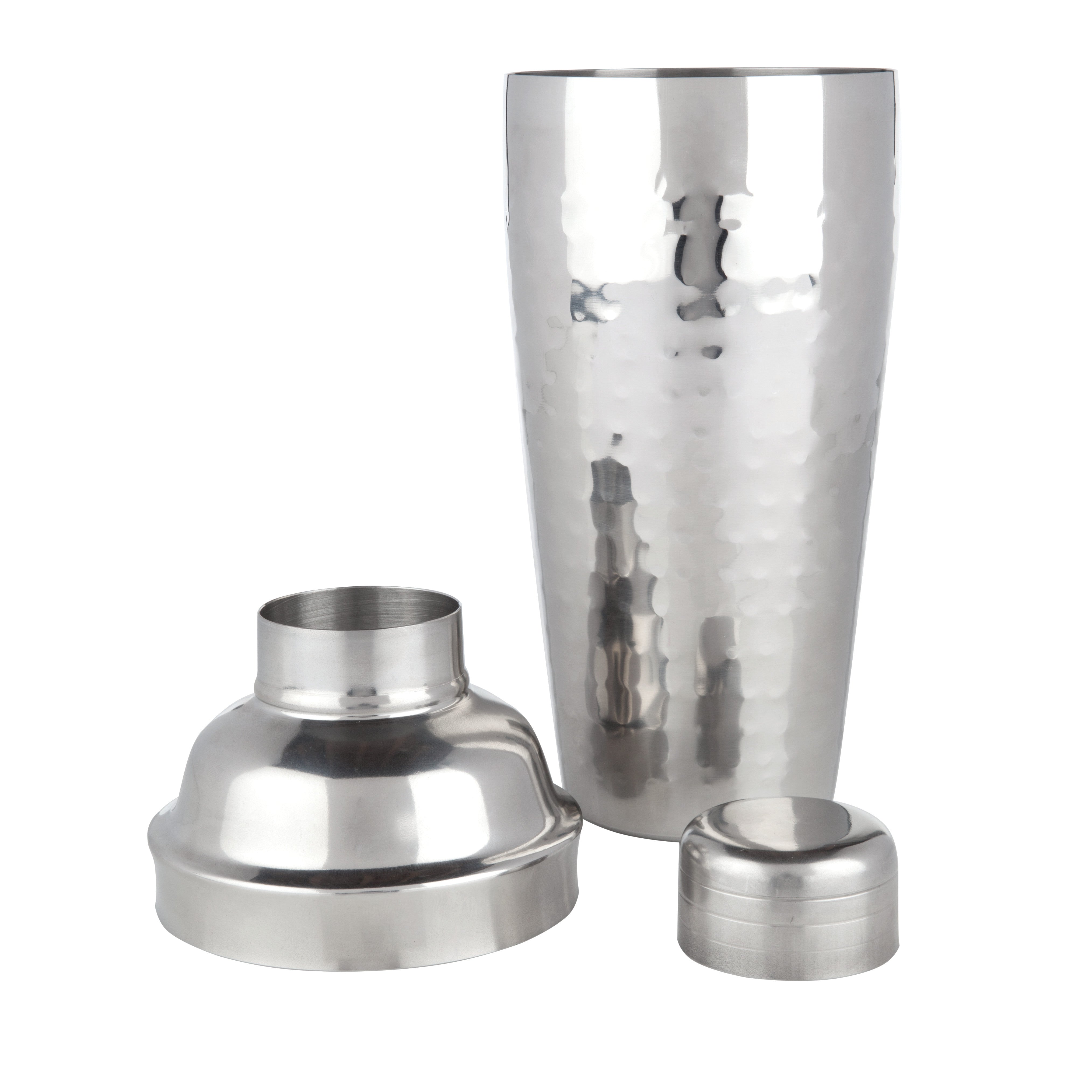 Viski Irving Hammered Stainless Steel Cocktail Shaker