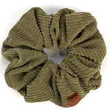 C.C Corduroy Solid Color Soft Scrunchies