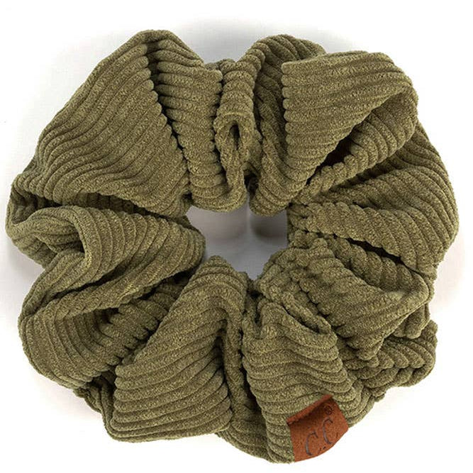 C.C Corduroy Solid Color Soft Scrunchies