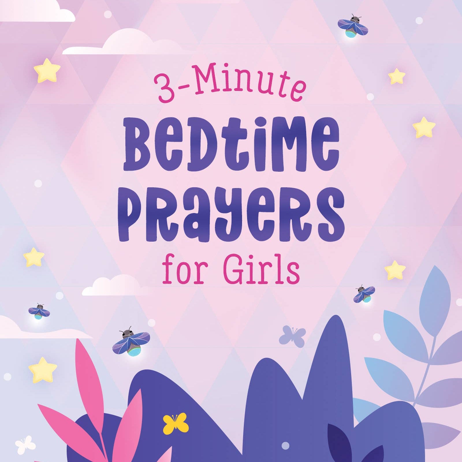 3-Minute Bedtime Prayers for Girls, Barbour Publishing book cover