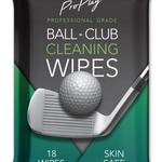 Golf ball and club cleaning wipes, 18 wipe pack