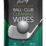 Golf ball and club cleaning wipes, 18 wipe pack