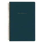 Navy Church Notes Bible study notebook with foiled hard cover