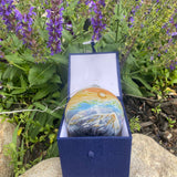 Rocky Mountain Peak Hand Painted Glass Ornament