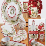 Christmas Gatherings Melamine Cheese Board with Knife, 13.25" x 8.5"