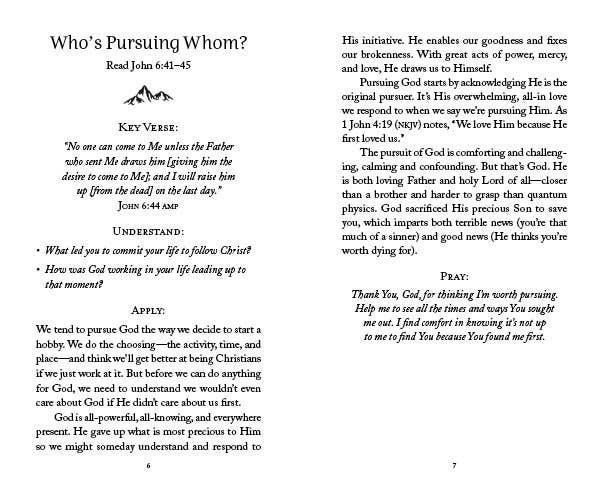The 5-Minute Bible Study for Men, Pursuing God, Barbour Publishing book cover