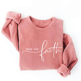 Keep the Faith Graphic Fleece Pullover Sweatshirt