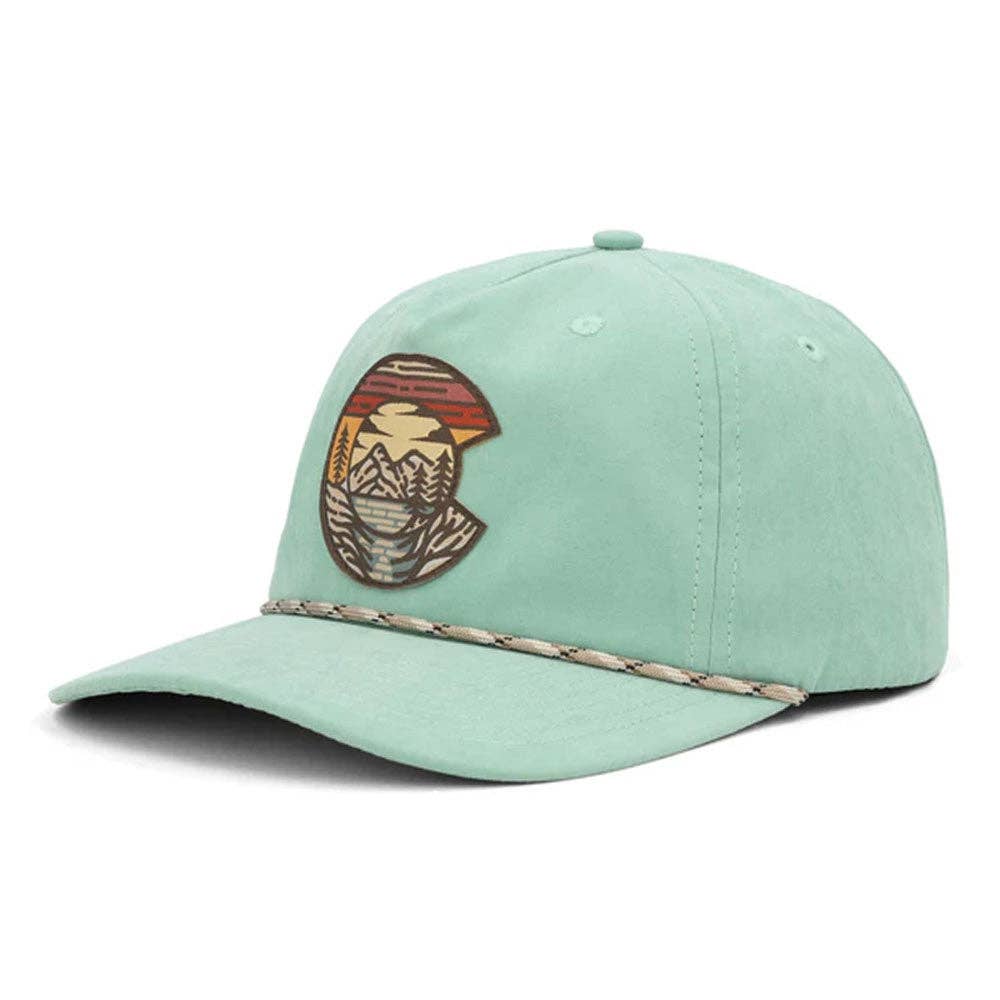Mountain C Rope Hat in Teal