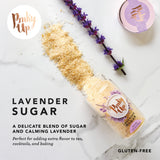 Pinky Up Lavender Finishing Sugar, Flavored Sweetener for Tea & Cocktails, 3.5 oz