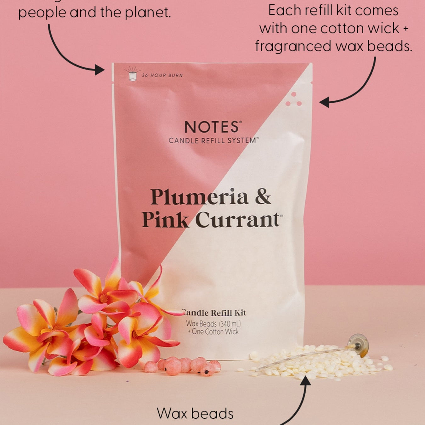 Notes Candle Refill