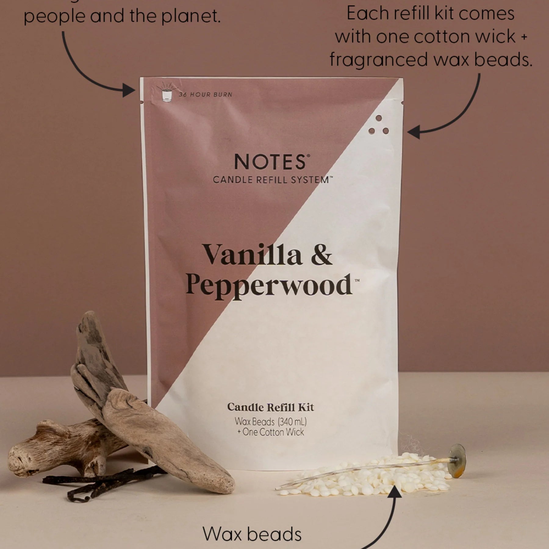 Notes Candle Refill