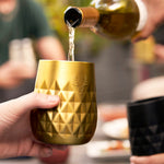 Viski Paragon Wine Tumbler, Gold, 12 oz