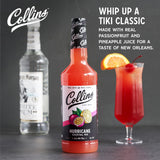 Collins Hurricane Cocktail Mix, Passion Fruit & Pineapple, 32 oz