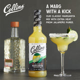 Collins Jalapeño Margarita Cocktail Mix, Real Jalapeño & Citrus Juice, 32 oz