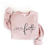 Keep the Faith Graphic Fleece Pullover Sweatshirt