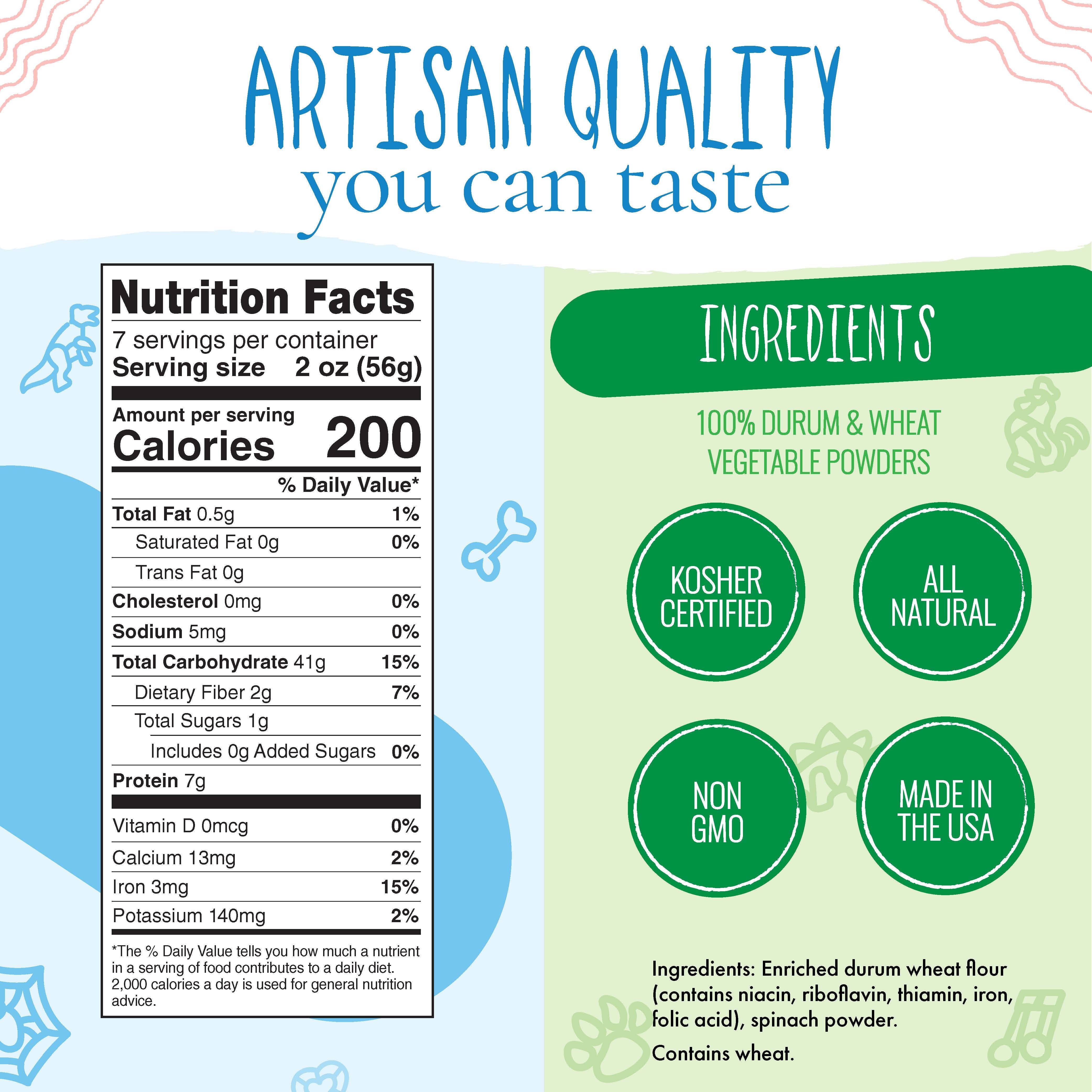 Horsin' Around Pasta nutrition facts and ingredients