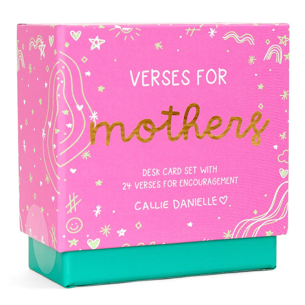 Verses for Mothers Bible verse card set with display stand - front