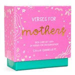Verses for Mothers Bible verse card set with display stand - front