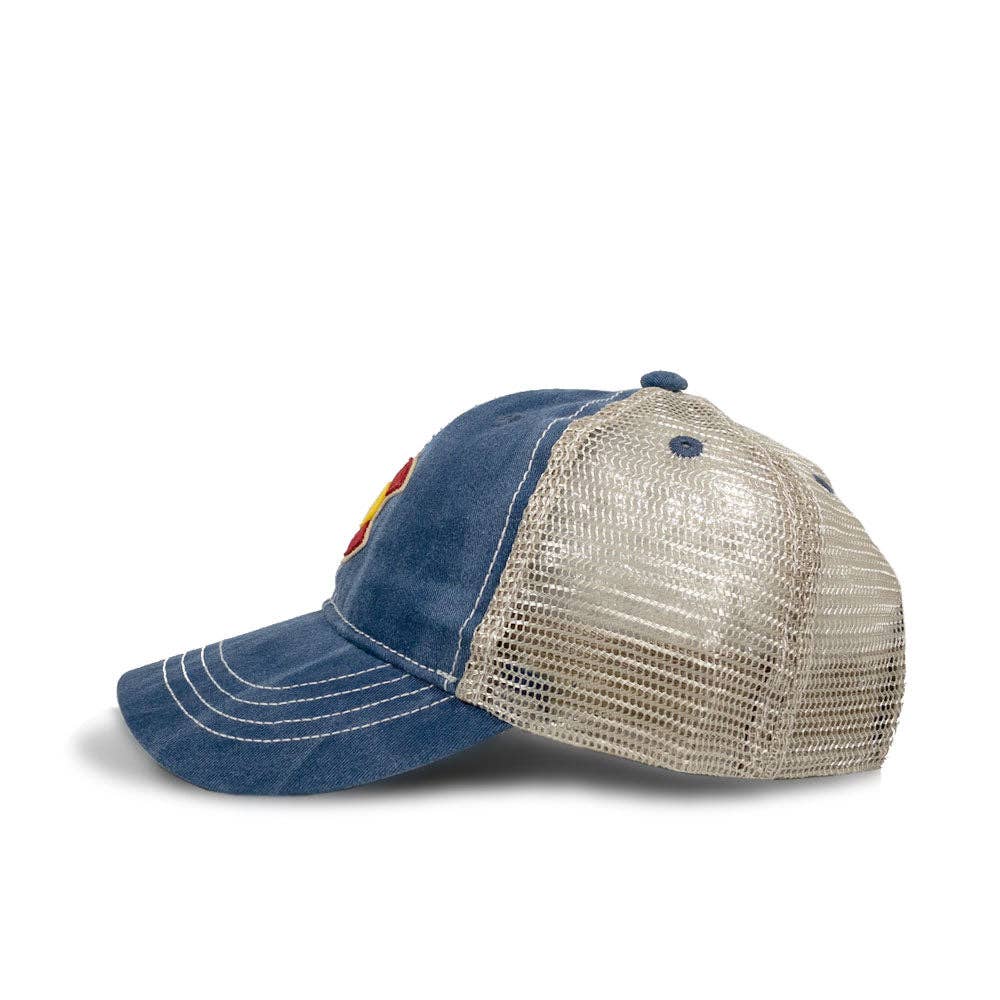 Kids' Vintage Denim C Trucker Hat - view 4