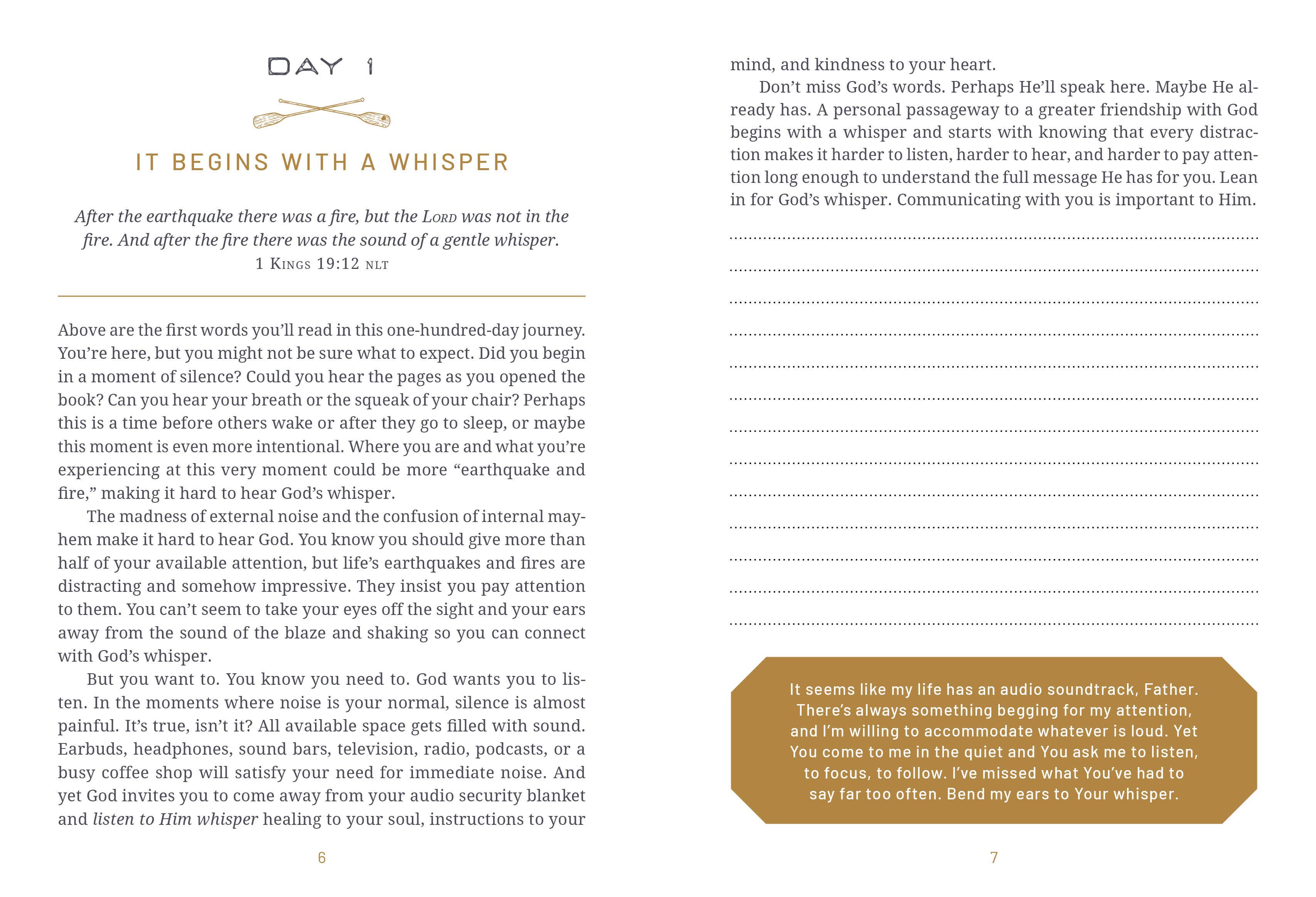 The 100-Day Devotional Journal for Men, Barbour Publishing book cover