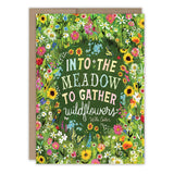 Into The Meadow Birthday Card