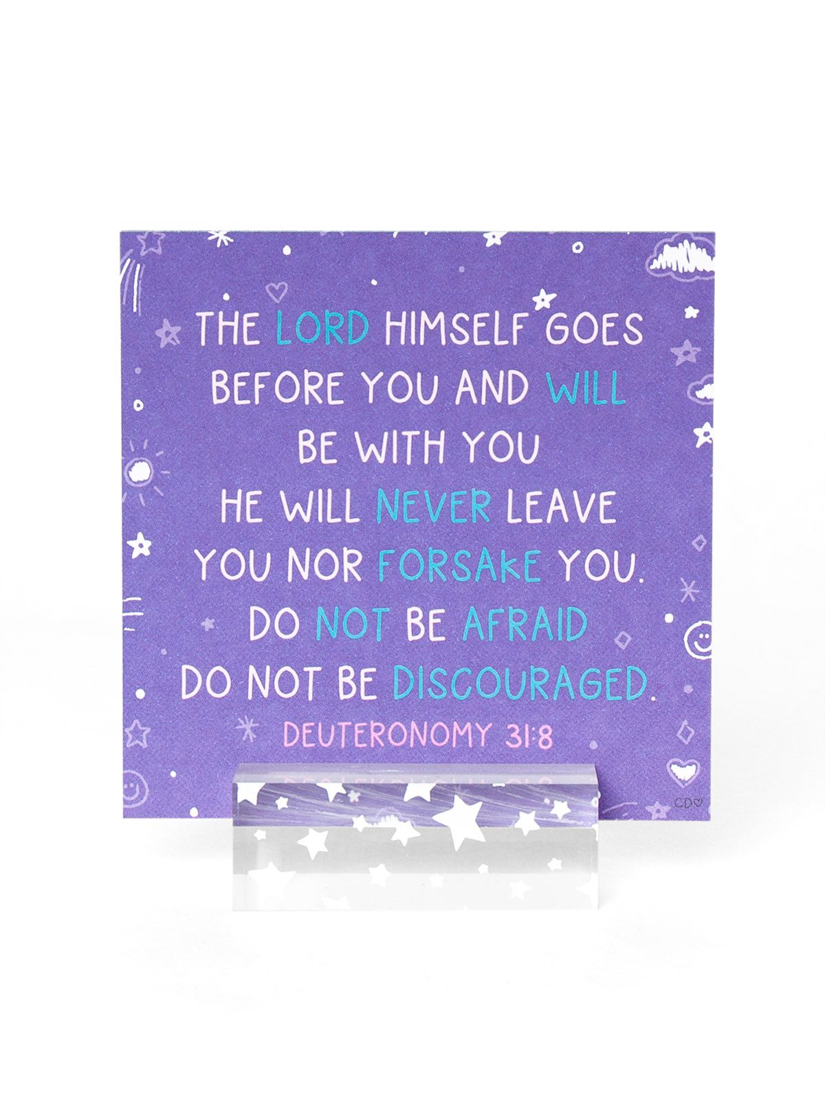 Verses for Peace Bible verse card set with display stand - view 2
