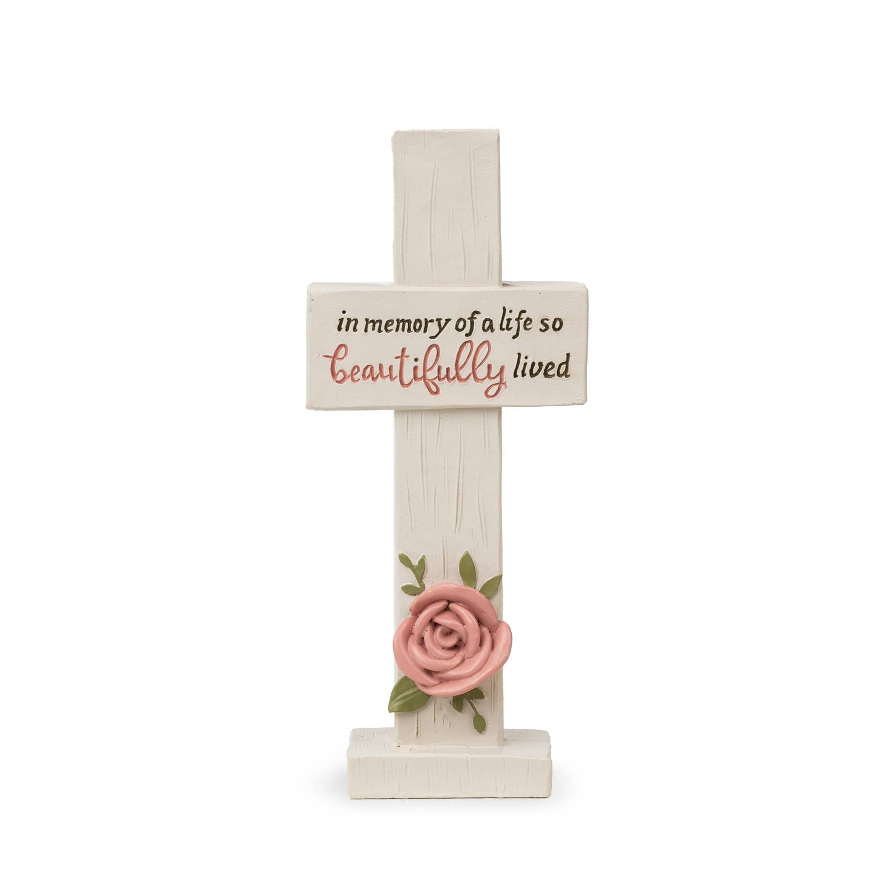 Angels Among Us Beautifully Lived decorative cross keepsake