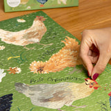 Chicken Meadows 1,000 piece chicken jigsaw puzzle, view 5 of 8