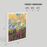 Colorado Flatirons Ceramic Coaster