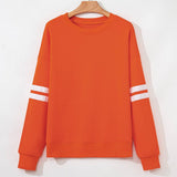 GAME DAY Varsity Striped Plus Size Sweatshirt