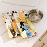Cat Power illustrated cats 100% cotton kitchen tea towel, view 4
