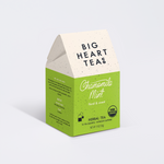 Chamomile Mint tea box shown from the back with ingredient list