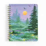 Twilight Garden floral spiral notebook, view 4 of 4