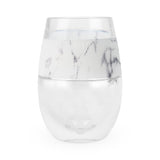 HOST Wine FREEZE Cooling Cup, Insulated Wine Chiller, Marble, 8.5 oz