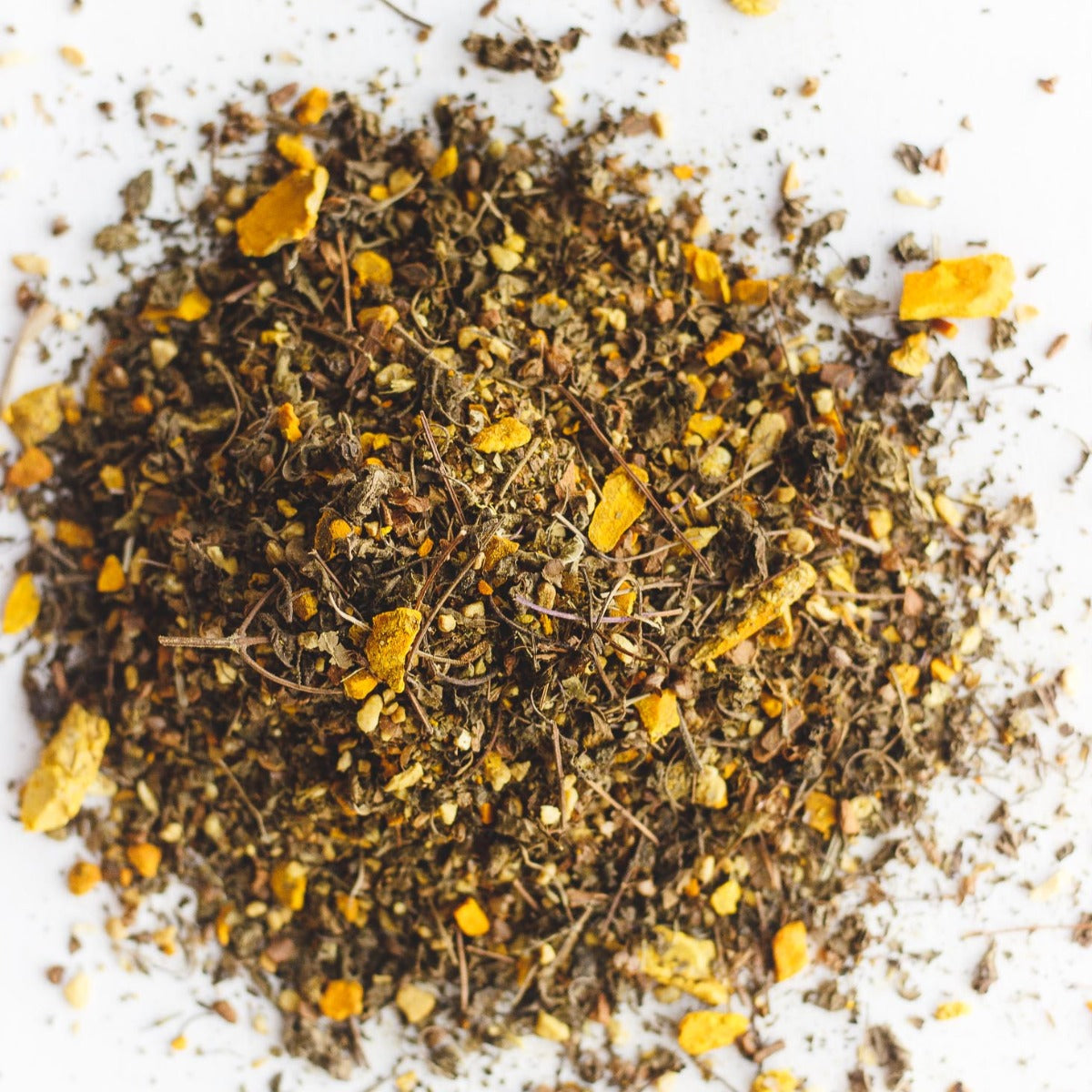 Raw turmeric, ginger and Malabar peppercorn used in Cup of Sunshine tea