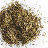 Loose spearmint, peppermint, lavender and tulsi used in Royal Treatmint tea